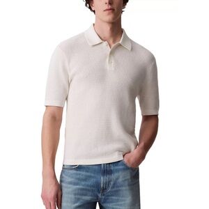 Calvin Klein Ivory Sweater Polo Shirt